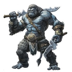 Wall Mural - Anime Gorilla Warrior