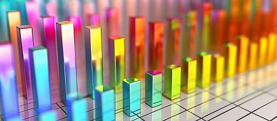 Bar graph displaying stock market sectors, with growth bars prominently colored and decline bars in more subdued tones, providing a quick visual summary of performance.