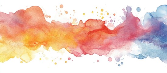 Fototapete - Watercolor abstract illustration suitable for backgrounds desktop use or card designs for various purposes