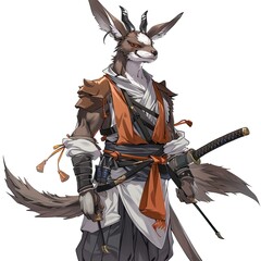 Wall Mural - Anime Kangaroo Warrior 