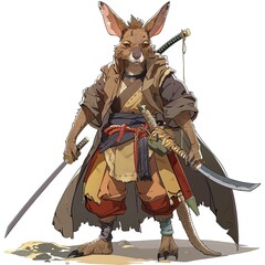 Wall Mural - Anime Kangaroo Warrior 