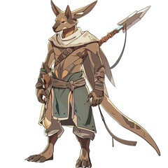 Wall Mural - Anime Kangaroo Warrior 