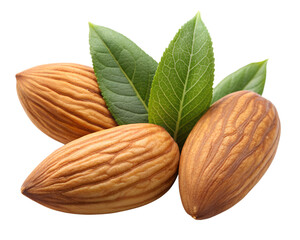 almonds isolated on transparent background png