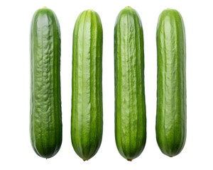 Wall Mural - cucumber isolated on transparent background png