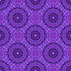 Poster - Abstract seamless geometric petal mandala pattern design - floral bohemian spiritual oriental vector background graphic