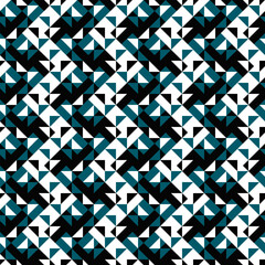 Poster - Random abstract three color pattern background - seamless repetitive vector illustration