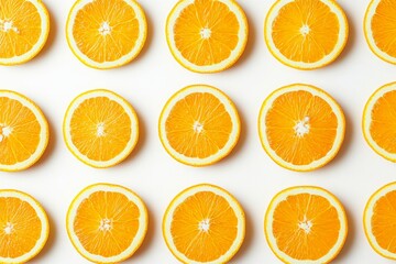 Summer tropical fruit with high vitamin content, orange with cut flesh isolated on background.