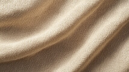 Sticker - Beige Knitted Fabric Texture Background