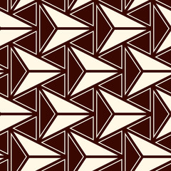 Wall Mural - Contemporary geometric pattern. Repeated triangles motif. Seamless surface design. Modern geo abstract background. Minimalist wallpaper. Simple ornamental digital paper, textile print. Vector art