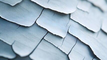 Wall Mural - Macro view of silver maple bark, focusing on the thin, flaky, silvery-gray layers and the organic patterns they form