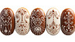 © hamad - different design of Gingerbread cookies, isolated on transparent background.