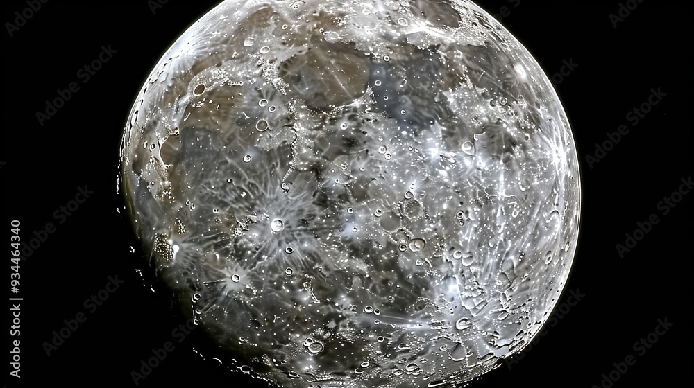 This high-resolution image captures the moon s barren, rocky landscape ...