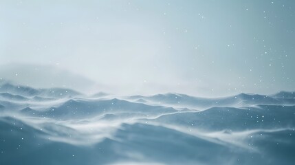 Wall Mural - Abstract features of a snowy landscape in a minimalist and cinematic approach AI generated illustration