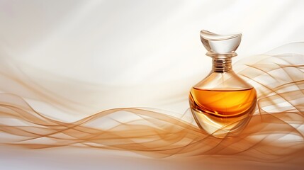 Wall Mural - Abstract image representing the elegance of a perfume bottle  AI generated illustration