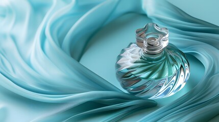 Abstract image representing the elegance of a perfume bottle  AI generated illustration