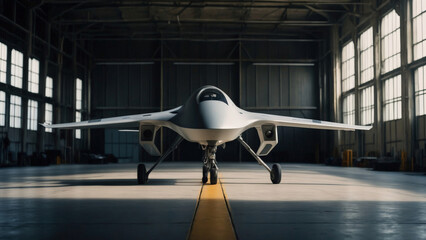 Drone Prototype in Hanger