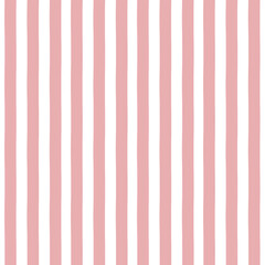 Poster - Vector seamless pattern of pink stripes isolated on white background