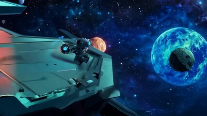 Poster - Exploring Vibrant Alien Planets in a Colorful Outer Space Setting Generative AI