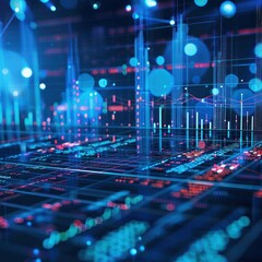 Poster - Abstract Digital Data Visualization
