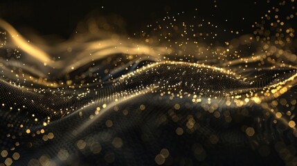 Poster - Abstract Gold Dust Waves