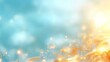 © admin_design - Abstract Blue and Gold Background with Bokeh Lights