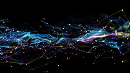 Poster - Abstract Colorful Network