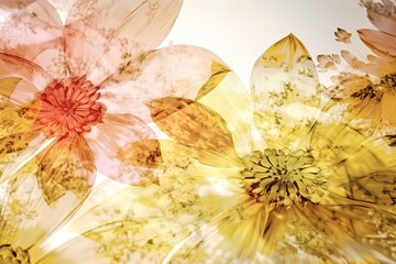 Wall Mural - abstract floral background