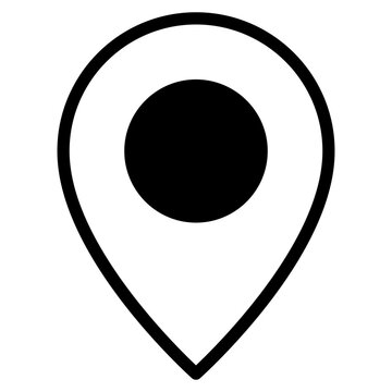 Location pin icon. Map pin place marker. Location icon. Map marker pointer icon
