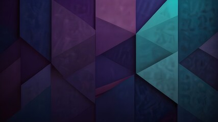 Poster - Abstract blue purple background with geometric panel Generative AI