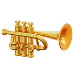 TRUMPET 3D ICON ILLUATRATION