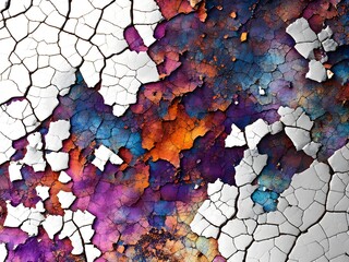 Wall Mural - cracked background