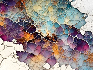 Wall Mural - background with cracks