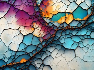 Wall Mural - cracked background