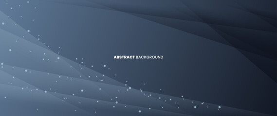 Poster - abstract gray background with light-dark gradation line objects. and with a large sprinkling of star