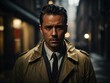 © shrinay - retro style detective on the street