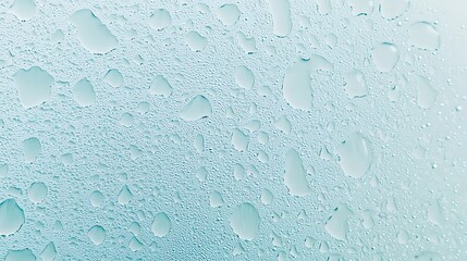 Canvas Print - Abstract Blue Water Droplets Background Texture