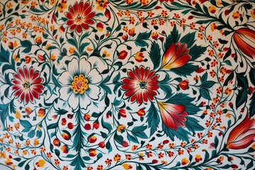 Captivating Norwegian Rosemaling Folk Art Featuring Vibrant Floral Designs in Classic Scandinavian Tradition