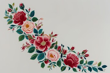 Scandinavian Rosemaling Art Celebrating Floral Elegance and Norwegian Traditions