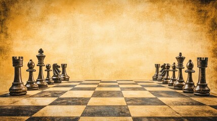 Wall Mural - Abstract Chessboard Background with Bold Contrast