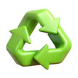 © Beibeinside - recycle symbol 3d cartoon style illustration