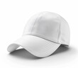 © adri - White Baseball Cap with Curved Brim and Stitching