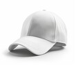 © adri - White Baseball Cap with Curved Brim and Stitching