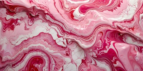 Poster - pink marble wallpaper