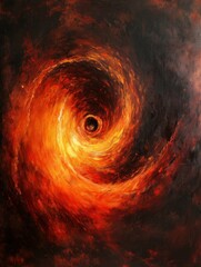 Wall Mural - black hole in space