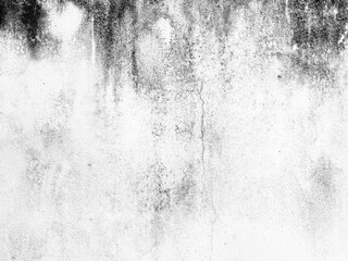 Wall Mural - Water Stain on White Concrete Wall Texture Background.