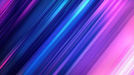 Wall Mural - Abstract Diagonal Lines in Vibrant Hues: A captivating digital art piece featuring a dynamic composition of diagonal lines in vivid shades of blue, purple, and pink. 