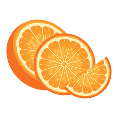 Sticker - Orange Fruits Illustration