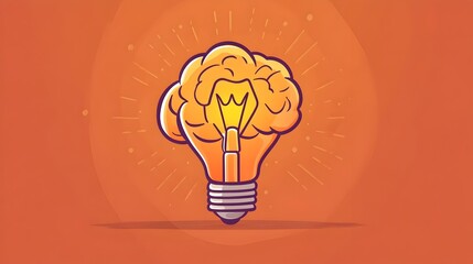 Poster - Illuminating Lightbulb Symbolizing Creativity and Innovative Solutions
