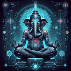 illustration of Lord Ganpati for Ganesh Chaturthi festival of India, Ganesh chaturthi for greeting,card, poster background.