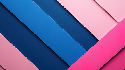 Fototapete - Diagonal blue and pink line pattern on a modern abstract background, perfect for luxury business banners